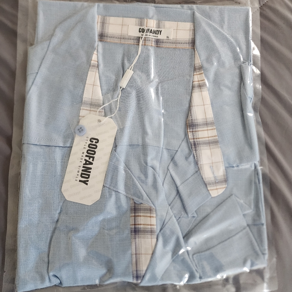 COOFANDY Men's Button Down Shirts Short Sleeve Casual